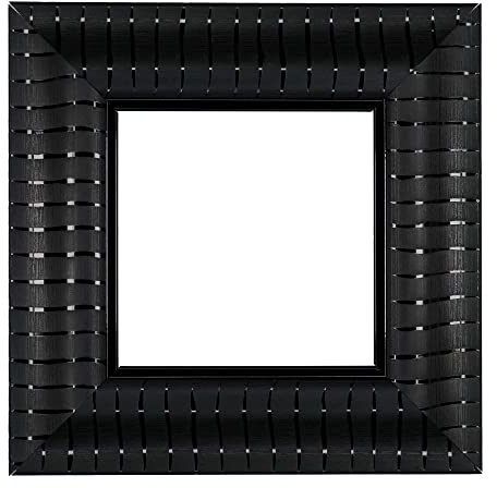 ElekTek Decorative Switch Surround Frame Cover Finger Plate Verona Black Stripe