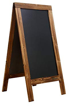 DIPAMKAR H86cm Magnetic Pavement Board Advertising A Board Pavement Chalkboard Signs Sandwich Blackboard for Party/Wedding/Cafe Shop/Pub