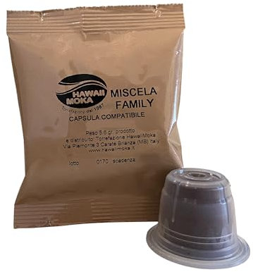 HAWAIIMOKA TORREFAZIONE DAL 1987 - compatibile con Nespresso* - capsula di caffè Miscela Family