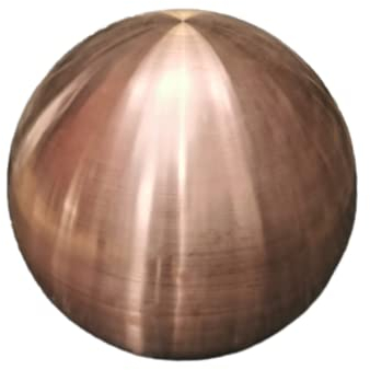 Jürgen Bocker Gartenambiente Dekorationskugel 40 cm Edelstahl golden Rose matt gebürstet Dekokugel Edelstahlkugel Gartenkugel