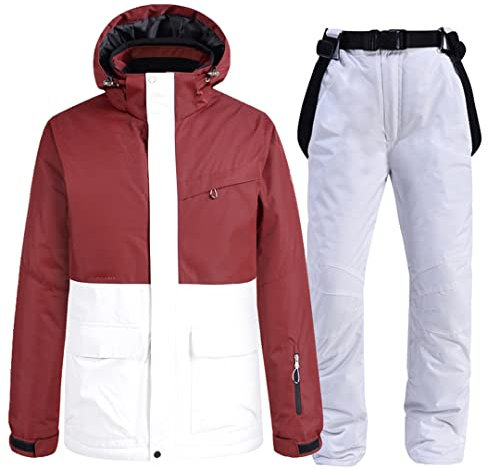 Tuta da sci Vestiti Per Gli Uomini Sport Invernali Antivento Impermeabile Sci Snowboard Giacca E Pantaloni Set Maschio Snowsuit Caldo giacca pantaloni 4 XXXL
