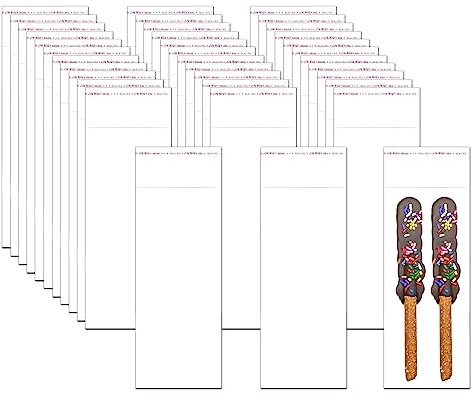 Clear Self-Adhesive Cello Bags 100pcs Self-Sealing OPP Plastic 8x20cm 50µm Long Cellophane for Bakery, Cookies, Candies, Jewelry, Crafts, Candles, Party Decorative (5 Sizer)