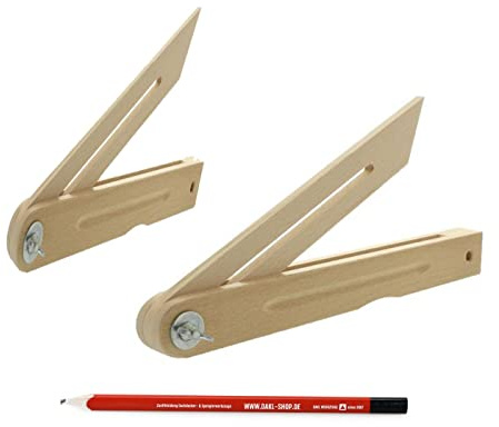 DAKL Holzschmiegenset Buchenholzschmiege 60 cm u. 30 cm
