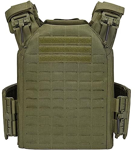 Airsoft Plattenträger Taktische Plate Carrier,Gute Qualität Airsoft Weste aus 1000D Nylon Molle Leichter Schutzweste Schnelllösesystem für Paintball