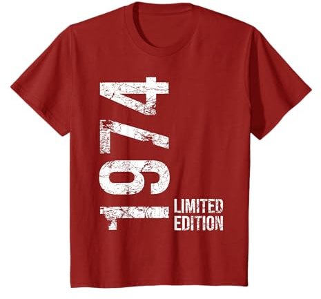 52. Geburtstag Mann Frau 52 Jahre 1974 Geburtstags T-Shirt