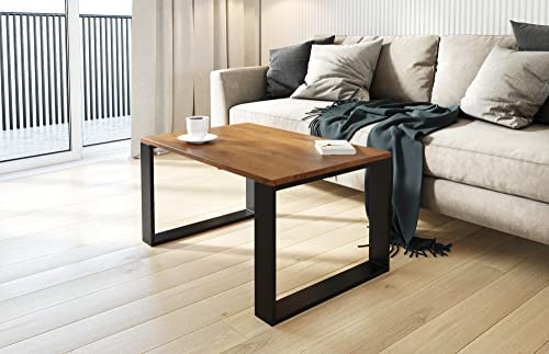 AKKE Couchtisch Wohnzimmertisch Beistelltisch Tisch Für Wohnzimmer Antique Oak 80 x 60 x 55