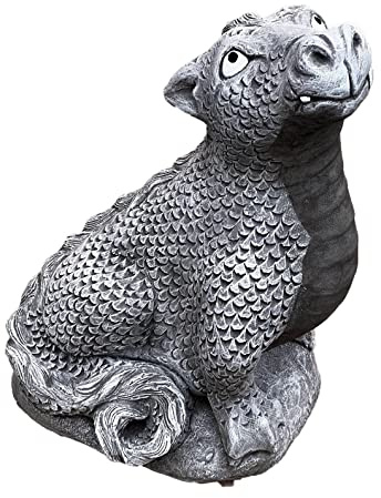 stoneandstyle Steinfigur Drache Maximus 24kg frostfest wetterfest Steinguss