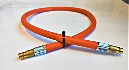 ZaTeChS Butane Propane Gas Hose | 300 cm (3 m) | 2x DN 7.2 Type 26 (Epine) Quick Coupling LKS Connector | Gas Hose for Connecting to a Gas Cylinder or Cooker