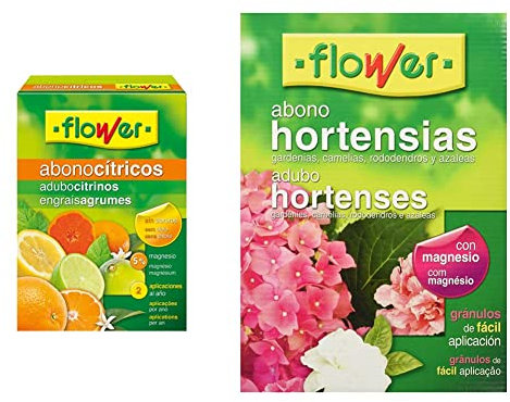 Flower Abono Cítricos, 1 kg & Abono Hortensias, 1 kg