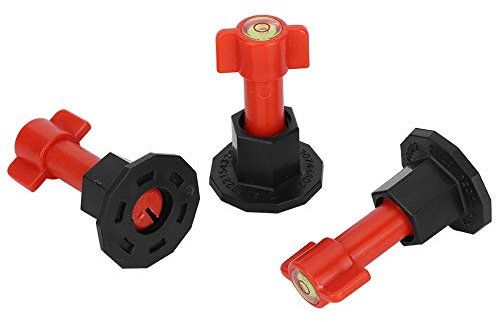 Kit Sistema di Livellamento Per Piastrelle, Livellatori Per Piastrelle da 24 Pezzi, 1 Chiave Inglese E Perni in Acciaio da 48 Pezzi Composti di Livellamento del Pavimento Riutilizzabili Kit di Strumen