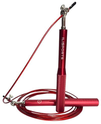 ILISPORTS® Crossfit Springseil, Boxspringseil, Springseil, professionelles Springseil, Jump Rope