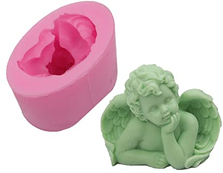 1 x Silikonform für Zuckerguss, 3D-Engel, Fondant, Kuchendekoration, Schokoladenformen, Hochzeitsdekoration, Epoxid-Formen