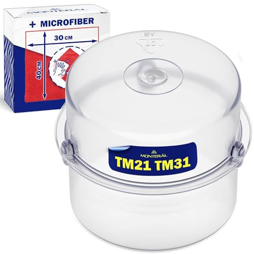 MONTERAL Misurino per Vorwerk Bimby TM21 TM31 - Kit Comprende Un Panno Microfibra - Garanzia di 10 Anni