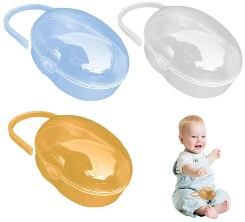 Schnullergehäuse Babypischfeste Schnullerbox 3pcs Soother Shield Case Baby Supply