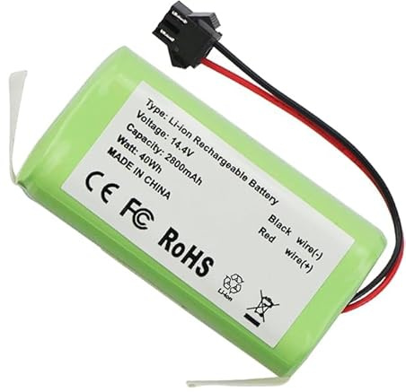 ALEAIVY Batería de aspiradora de 14,4 V 2800 mAh pour 990/999 Vital / 999 Titanium/Flash Connected / 1790/2290/Perfect&Clean/Eternal Aspirateur sans Fil Total Clean Batterie N79