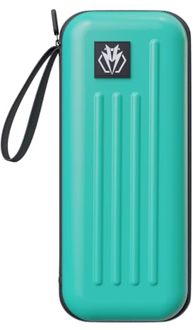 Lavishio Dartkoffer für Stahl- oder Soft-Tip-dartpfeile, fasst 3 Darts und anderes Zubehör, mit eingebautem Aufbewahrungsrohr und Tasche für dartpfeile, Spitzen, Schäfte usw. (Blue)