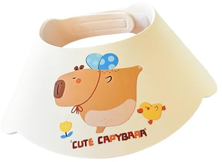 Xistuoz Bonnet de shampooing pour bébé, protecteur de cheveux réglable – Accessoire de salle de bain résistant aux éclaboussures pour le bain parent-enfant à la maison