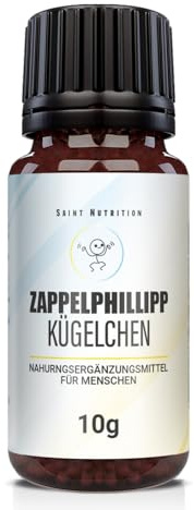 Saint Nutrition® Píldoras Fidget – Ayuda natural para niños en caso de inquietud y aumento de la necesidad de moverse, ayuda a la concentración en situaciones estresantes, 10 g