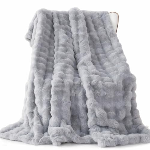 Coperta in peluche, 100 x 160 cm, super morbida, 500 g/mq, per divano, camera da letto e ufficio, lavabile in lavatrice