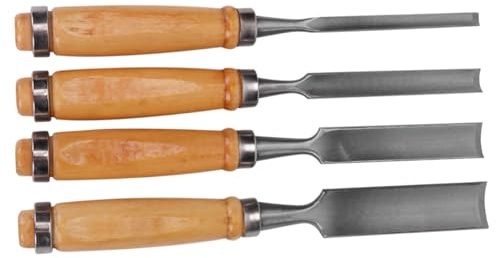 HOMSFOU Set Scalpelli per Lavorazione Legno con Design a Scanalatura Semicircolare, Lama in Acciaio Resistente e Capacità di Rimozione Trucioli, per Laboratorio Intaglio Legno