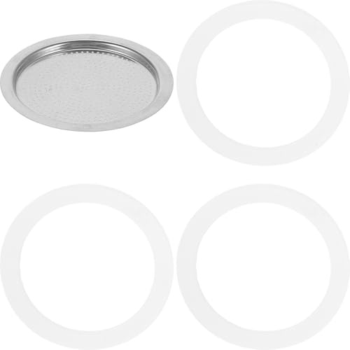 VALICLUD Joint de Cafetière Silicone pour Pot à Café Tasses Kit de Joints Étanchéité Silicone Alimentaire et Filtre Inox pour Cafetière
