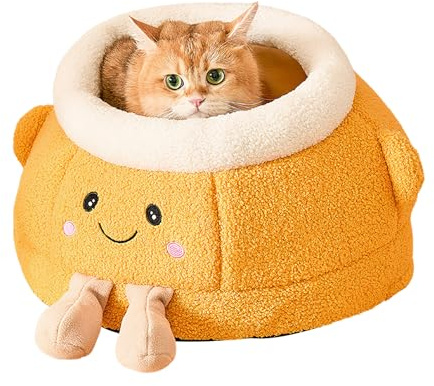 per gatti | Tessuto morbido e confortevole | Materiale in cotone PP | Morbido per animali domestici | Posto per dormire per gatti | Flessibile | Per esterni invernali viaggi auto campeggio