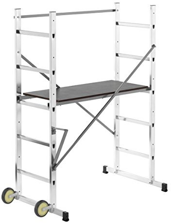 Echafaudage roulant pour escalier 0,9m/2,9m en aluminium Hailo HobbyStep H3