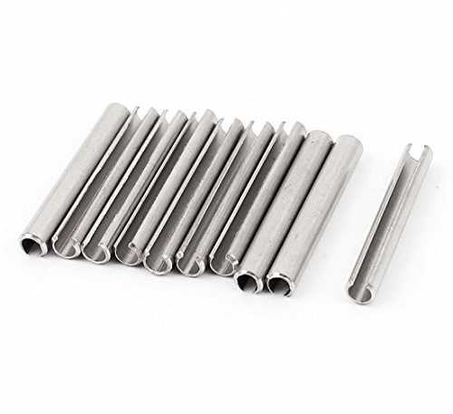 sourcing map 10stk M3x25mm 304 Edelstahl Federsplint Hohlsplinte Dübel Roll Federstifte