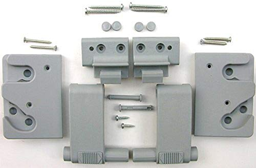 WDF-Service GmbH Komplette Griffmechanik grau, für Braas/Dörken-Atelier-Fenster (BA/DA)