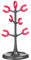 Premier Housewares 806565 6 Cup Mug Tree - Grey/Hot Pink, H37 x W20 x D19cm