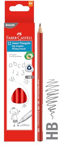 Faber-Castell dreieckigen 116527 – Etui mit 12 Einzelfarbe Größe Jumbo, mehrfarbig