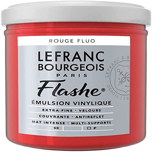 LB ACRILICO FLASHE 125ML ROJO FLUORESCENTE
