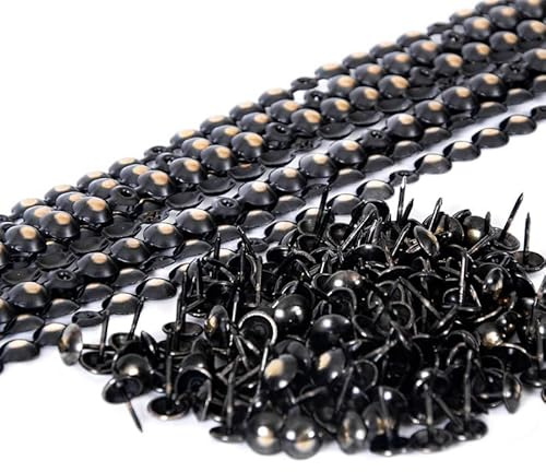 10 Meter Ziernagelstangen 9.5mm Bronze Renaissence mit 20 Passenden Befestigungsnägel - Ziernagelstreifen für Polster