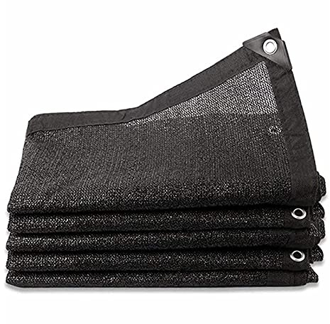 60% -65% Bloquean Los Rayos UV Negro Techo Toldo Parasol,Malla Sombreadora Sun Net De 4 Pines Solar Sombra PañO,Toldo Vela Rectangular para Patio Piscina JardíN (4mx6m/13.1ftx19.7ft)