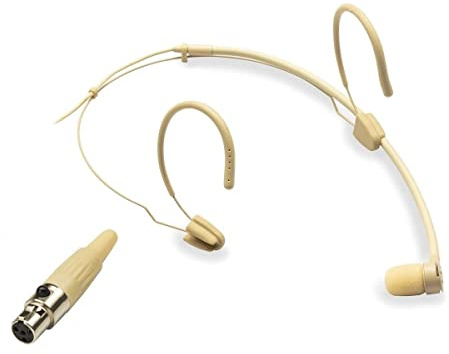 VISAGE-C01D BG BEIGE - microfono cardioide ad archetto dotato di connettore mini-xlr a 4 pin