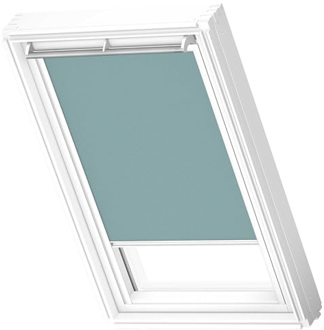 VELUX Nature Collection Verdunkelungsrollo, weiße Schienen, PK10, Lake | Farben inspiriert von der Natur, variable Positionierung