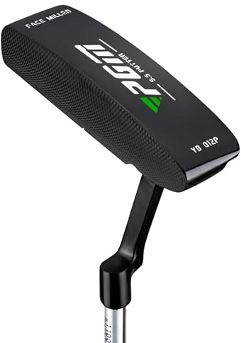 PGM Putter de Palo de Golf para Zurdos para Hombre, Eje de Acero 950 con Cabeza de Putter de Acero Inoxidable, Disparos fáciles