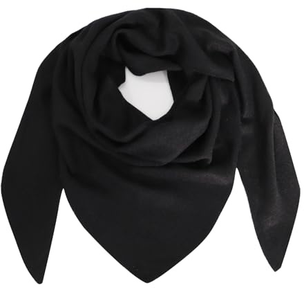 Gloop Damen Schal Strick Dreieck Halstuch Poncho Dreieckstuch für Frauen und Mädchen kuschelig flauschig mehrweg ohne Kratze an Haut