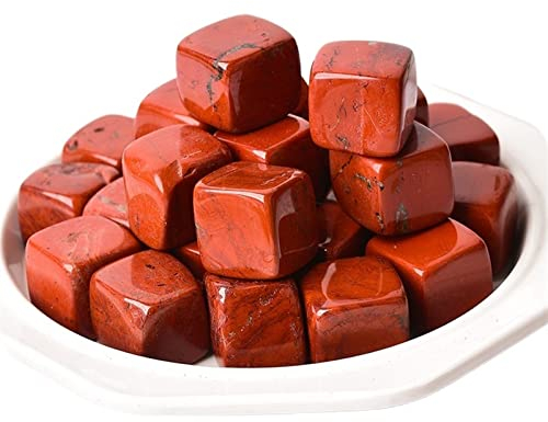 SSOPTMCB 50–200 g natürlicher Rubin-Kristallstein, quadratischer Stein, Aromatherapie-Stein, Fischglas, Blumentopf, dekorativer Kristallkies (QINTINYIN) Reiki Crystals