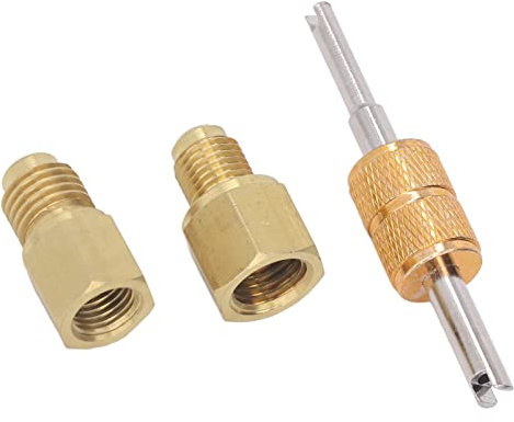 Kältemitteltank-Adapter, Kältemitteltank-Adapter, 1/2 Acme auf 1/4 SAE, 1/4 SAE auf 1/2 Acme, Kälteverarbeitungswerkzeuge, geeignet für die Wartung von Klimaanlagen