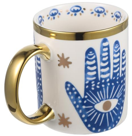 TOPBATHY Dell'occhio Del Diavolo Tazze Mattutine in Ufficio Tazza Per Bere Acqua Delicata Tazza Di Latte Tazza Del Malocchio Tazze Da Tè Turche Bicchiere D'acqua Per Ufficio Ceramica