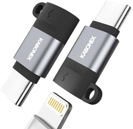 Lightning Female to USB-C Male Adapter | 30W PD Fast Charging | Compatible with iPhone 16 15 Pro Max and More Type C Devices, Not for Audio/OTG