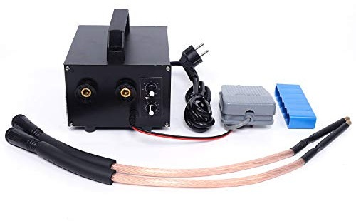 6,7KW 220V Schweißmaschine Set, Punktschweißgerät 0-100A Strom Einstellbare Profi Battery Spot Welder Output 1600A