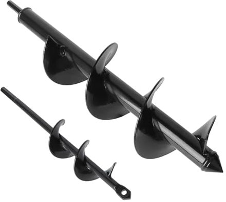 Garden Drill Bit for Planting 10x40cm/4x22cm, Bulb Planting Auger, Fence Post Digger Tool, 3/8 Hex Drive