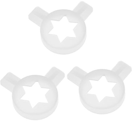 IMIKEYA 3 pièces de rechange pour machine à glace - Accessoires pour sorbetière - Buses de moule à glace - Capuchons modélisation - Accessoires sorbetière - Plastique - Blanc