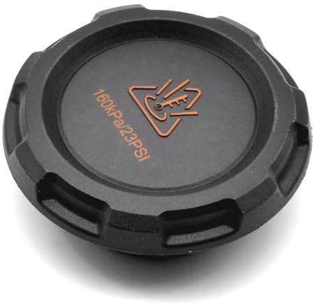 HAOTOM Radiator Expansion Tank Coolant Reservoir Antifreeze Cap Cover Compatible For VW Tiguan 09-24 Jetta 17-24 Beetle 17-19 Passat 18-22 Golf 18-20 GTI 18-24 Atlas 18-24, For Audi A3 06-13 Q3 15-16