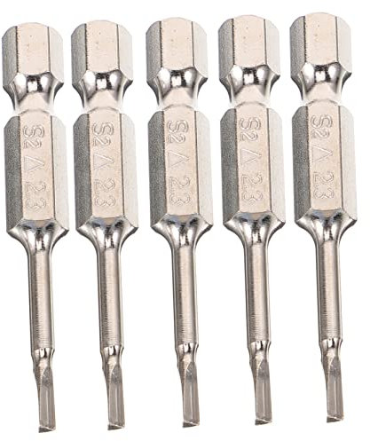 jojofuny 5 Set Punta a vite triangolare magnetica inserti per avvitatore set punte trapano professionali drill fabbricazione gres punte triangolari per cacciavite Punta a testa triangolare