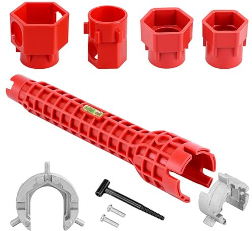 QWORK® 14 in 1 Plumbing Tools Sink Wrench, Multi Purpose Plumbing Wrench, Pipe Spanner for Toilet Bowl, Sink, Bathroom, Kitchen Plumbing
