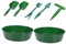 Abaodam 2 Ensembles Ensemble d'outils de Jardin Pelle Petit Sable tamisage Tamis de Jardinage Outil de Plantation de Jardin Accessoires de Plantation de Jardin PP Green