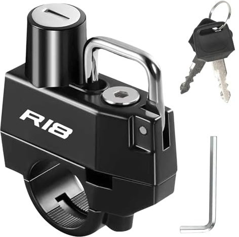 Cerradura Casco Accesorios para R18 R 18 Candado Antirrobo para Casco De Motocicleta(Logo 1)